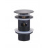 BOND BV0288 Черный донный клапан с переливом для раковины