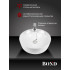 BOND S03-430 Раковина накладная круглая 43,5*43,5*13см белая с отверстием под смеситель