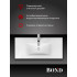 BOND S05-1000 Раковина встраиваемая прямоугольная 101*46,5*17см белая с переливом